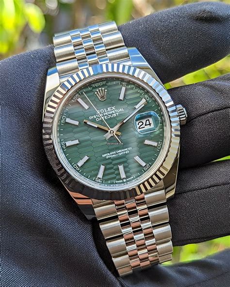 most popular green dial rolex|rolex datejust 41 for sale.